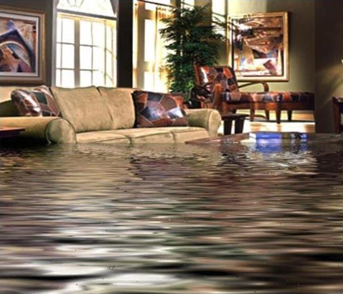 Home with standing water
