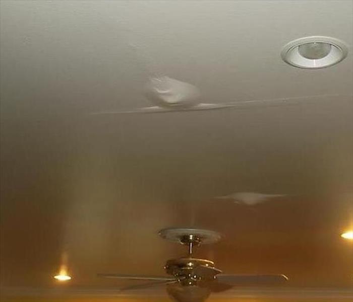 photo of water damaged ceiling