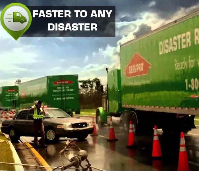 SERVPRO Equipment at a disaster site.